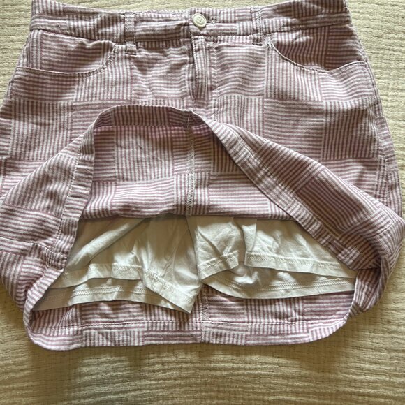 Very Cute White and Light Pink Patchwork Skirt - Picture 4 of 5